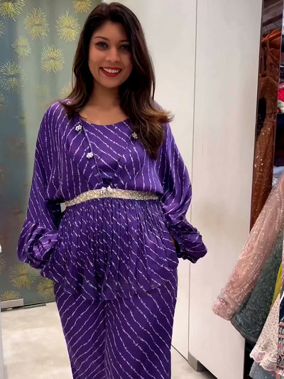 Aishwarya Karkera's Bandhani set