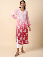 House of Dhara Georgette Chikankari Salwar Set for Women - 20696