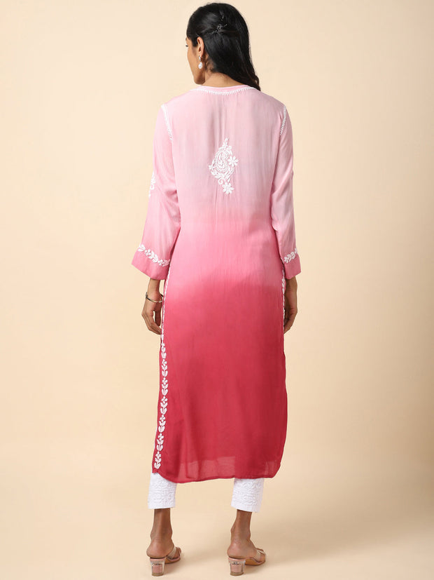 House of Dhara Georgette Chikankari Salwar Set for Women - 20696