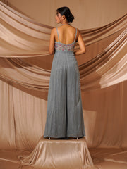 Shimmer Wide Leg Jumpsuit - 27913