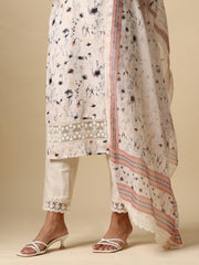 Floral Paint Kurta and Pant Set - 28653