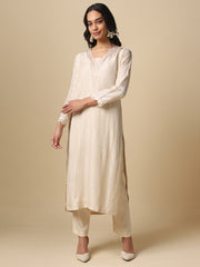 Embroidered Straight Kurta Set - 28798